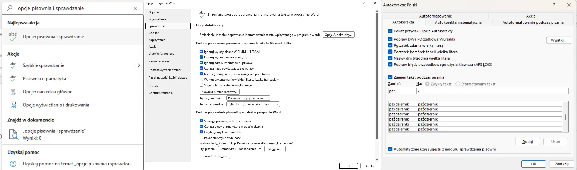 Microsoft Word zrzuty ekranu